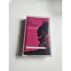 Rod Stewart Downtown Train Cassette Warner Brothers 1990